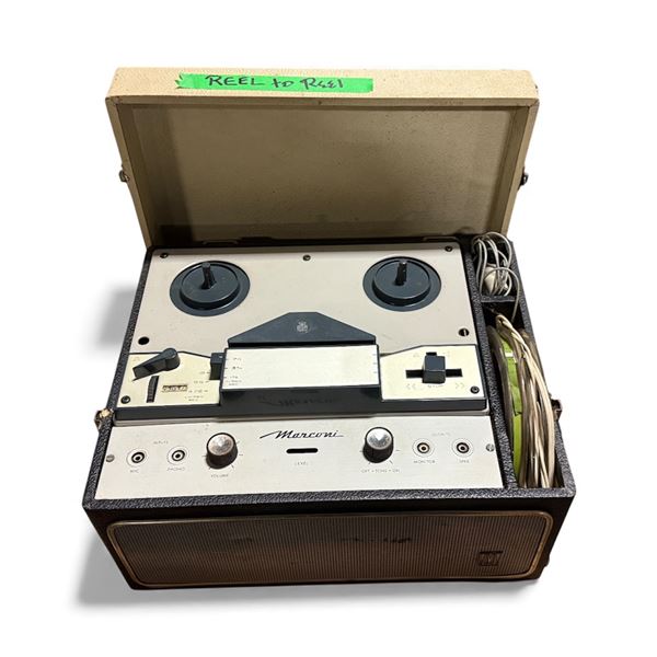 Vintage Marconi reel-to-reel tape recorder