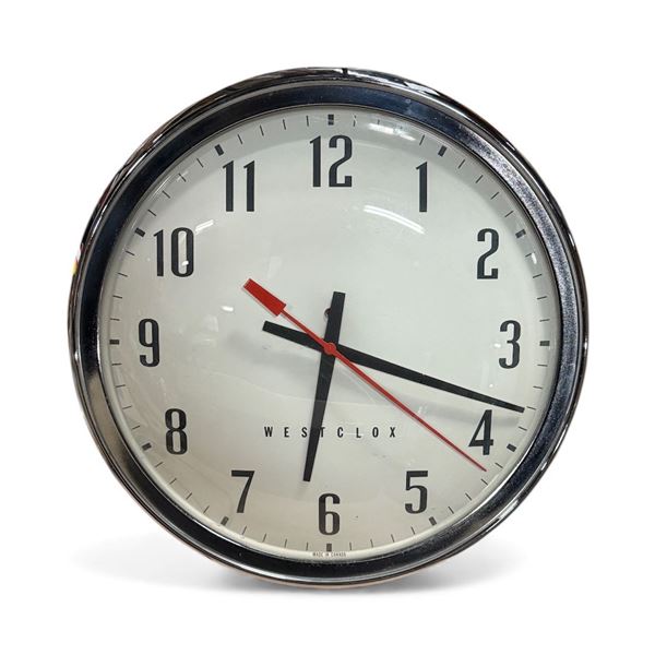 Vintage 14in Westclox electric wall clock