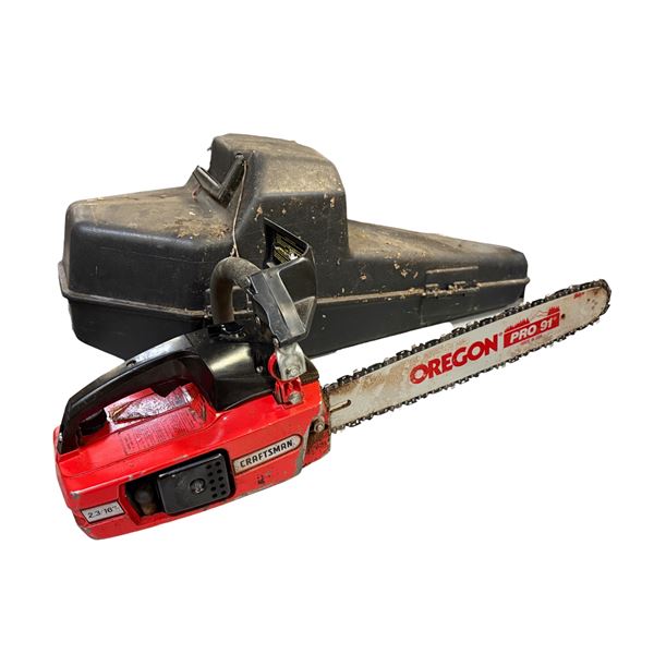 Craftsman 2.3 / 16" gas-powered chainsaw in case - model S084