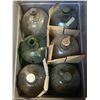 Image 2 : 2 bins of assorted vintage gallon glass jugs
