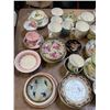 Image 3 : Large group of assorted vintage teacups & saucers - Fine Bone China / Marsac Freres etc