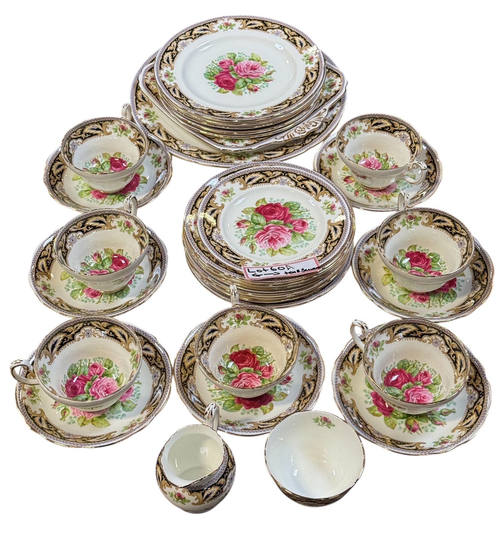 Vintage Foley “Florence” Bone China Tea & Dinnerware Set – England [x=#82