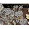 Image 2 : Large group of assorted crystalware - bowls / dishes / candleholders etc