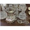 Image 5 : Large group of assorted crystalware - bowls / dishes / candleholders etc