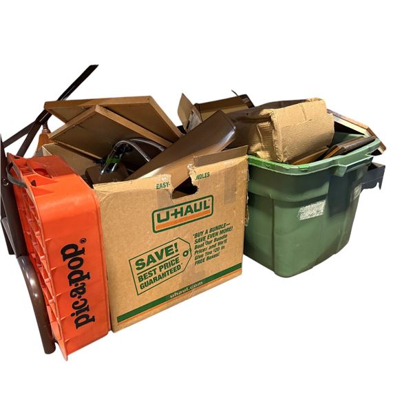 Large group of assorted items - includes clocks / decor / electronics / framed portraits etc