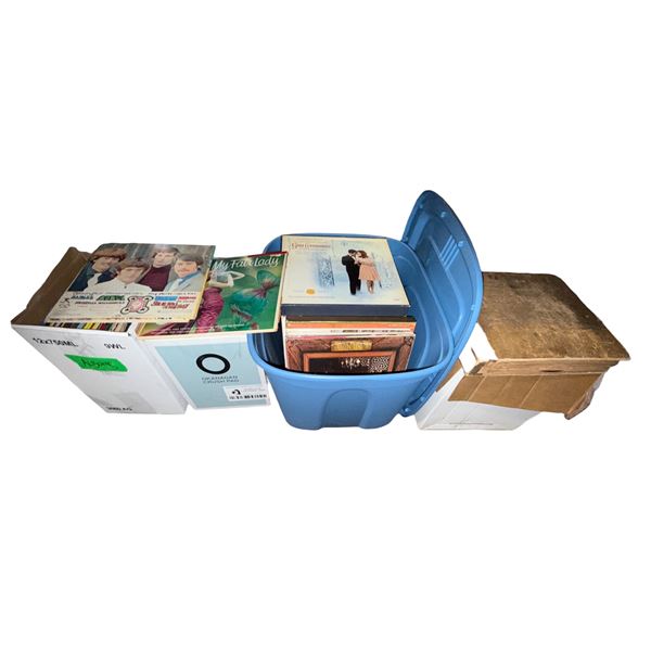 Large group of assorted vintage records