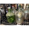 Image 3 : Shelf of assorted vintage glass jugs