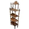 Image 1 : Vintage Victorian mahogany style 5 tier shelf - approx 55" H