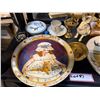 Image 3 : Shelf of assorted items - includes decorative plates / mini teacup & saucers / bunny figurines etc