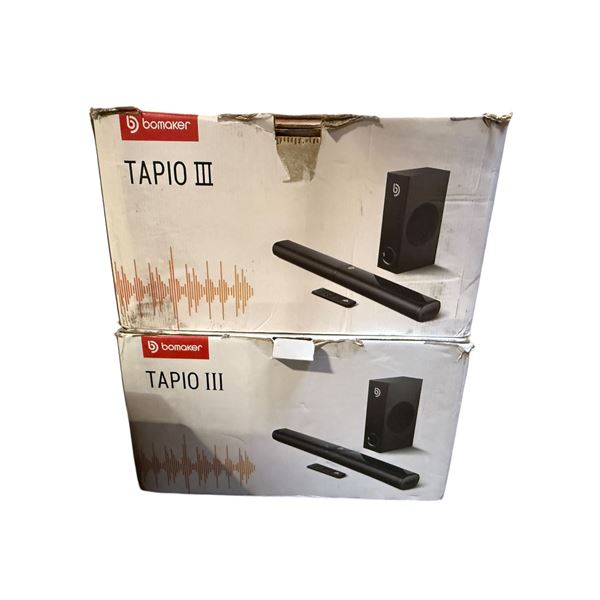 Group of 2 - Bomaker Tapio III 2.1CH system (in box)
