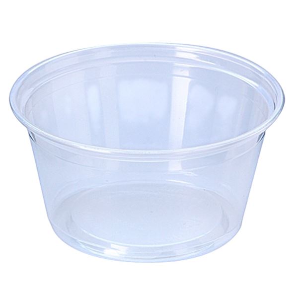 Box full Fabri-kal® Pro-Kal® Clear 5oz Microwavable Deli Containers (PK5SC) - qty approx 1000