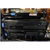 Image 3 : Group of assorted home audio systems - includes Samsung Blu-ray disc player (BD-P3600) / JVC video c