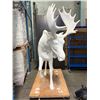 Image 2 : Hudson's Bay - Retail Store Life-Size Moose Statue – Fiberglass Display Sculpture on Rollin
