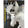 Image 5 : Hudson's Bay - Retail Store Life-Size Moose Statue – Fiberglass Display Sculpture on Rollin