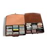 Image 1 : Set of 2 Vintage Cassette tape collection in leather storage case