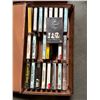 Image 2 : Set of 2 Vintage Cassette tape collection in leather storage case