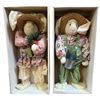 Image 1 : Pair of Decorative Wood Country Bunny Figures – Country Garden Theme - approx 21" H