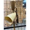 Image 2 : Vintage Brass Floor Lamp – Fiberglass Shade - approx 56 1/2" H
