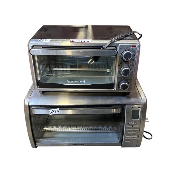 Group of 2 Black & Decker toaster ovens