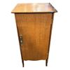 Image 1 : Single-Door Wooden Storage Cabinet - approx 34" H