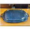 Image 3 : Vintage Wm. Rogers Silver-Plated Serving Tray – Ornate Handles & Engraved Pattern (marking 