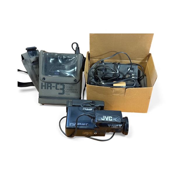 JVC HR-C3 & GZ-S3 Vintage Compact VHS-C Camcorder System