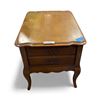 Image 1 : Vintage French Provincial 2-drawer side table - approx 20" x 27" x 20 1/2" H