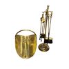Image 1 : Brass fireplace tool set + coal scuttle