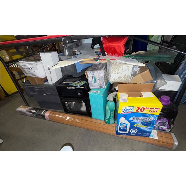 Large Household Lot – Appliances & Cleaning Supplies - includes Kalorik air fryer, Hamilton