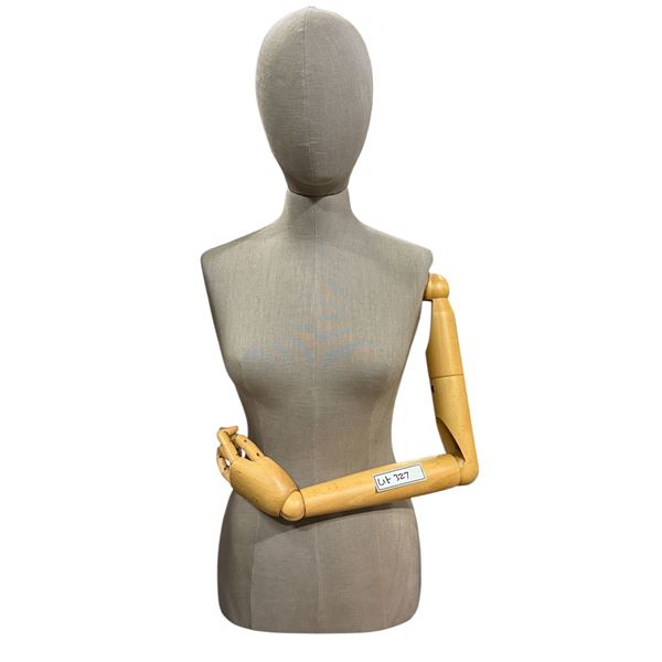 Female Mannequin w/ wooden arms (From Hudson's Bay) Missing one arm