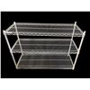Image 1 : 3-tier metal commercial shelving rack - approx 4ft W x 18" D x 35" H (From Hudson's Bay)