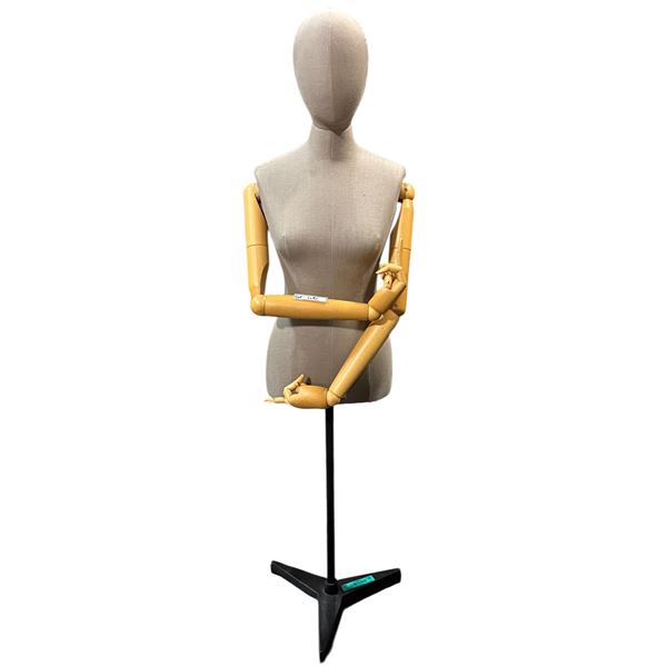 Female Mannequin w/ wooden arms & stand (From Hudson's Bay)