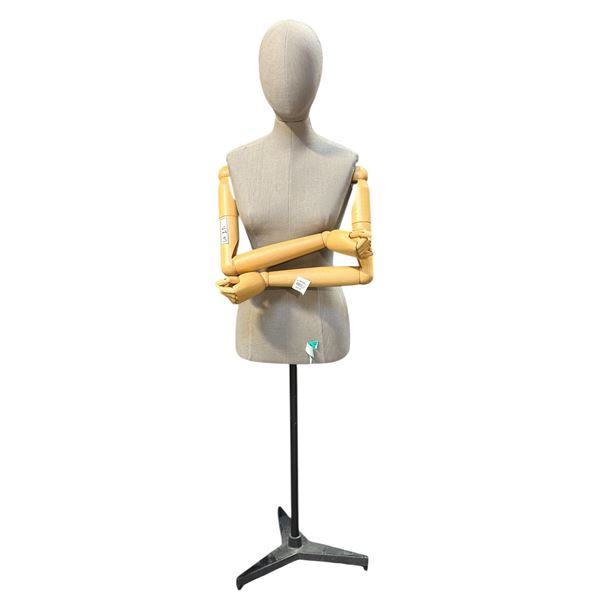 Female Mannequin w/ wooden arms & stand (From Hudson's Bay)
