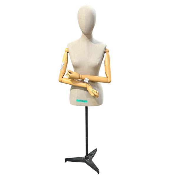 Female Mannequin w/ wooden arms & stand (From Hudson's Bay)
