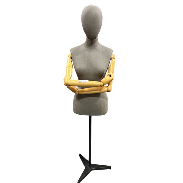 Female Mannequin w/ wooden arms & stand (From Hudson's Bay)