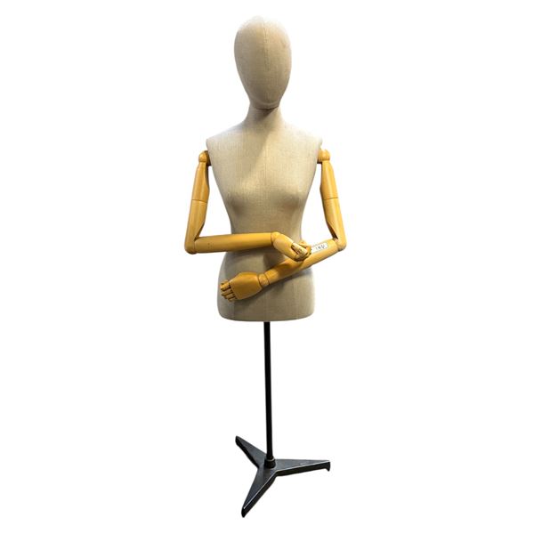 Female Mannequin w/ wooden arms & stand (From Hudson's Bay)
