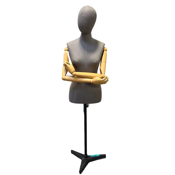 Female Mannequin w/ wooden arms & stand (From Hudson's Bay)