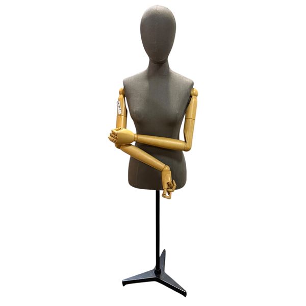 Female Mannequin w/ wooden arms & stand (From Hudson's Bay)