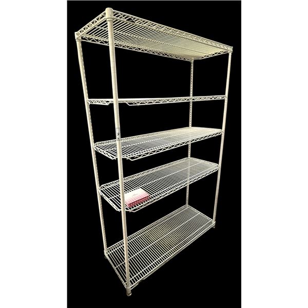 5-tier commercial shelving rack - approx 4ft W x 18" x 75" H(From Hudson's Bay)