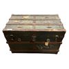 Image 1 : Vintage steamer/blanket trunk - approx 3ft x 21" x 2ft H