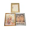 Image 1 : 3 pc - assorted paintings & print from estate