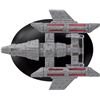 Image 6 : Star Trek Tamarian Deep Space Cruiser 5274-A/C Starship Model with base & stand CBS Studios Inc.. DO