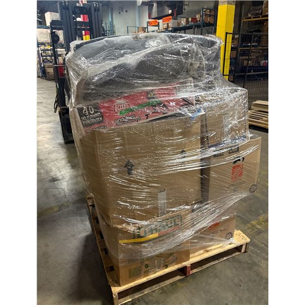 Pallet of assorted estate items & misc car parts