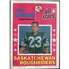 Image 1 : 1971 O-PEE-CHEE CFL POSTER - RON LANCASTER (HOF)