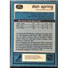 Image 2 : 1981-82 O-PEE-CHEE DON SPRING ROOKIE CARD