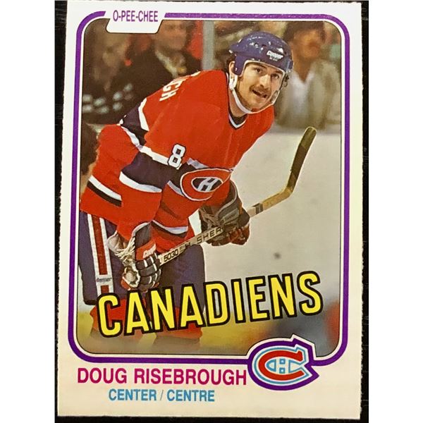 1981-82 O-PEE-CHEE DOUG RISEBROUGH