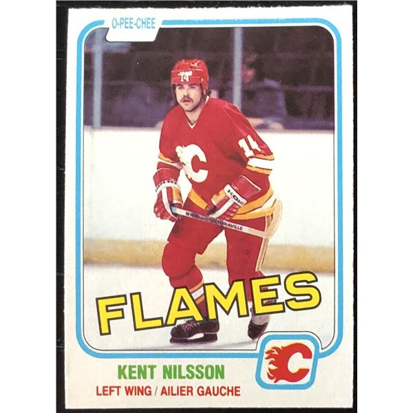 1981-82 O-PEE-CHEE KENT NILSSON (HOF)