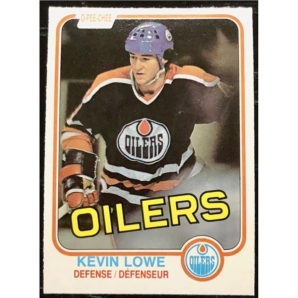 1981-82 O-PEE-CHEE KEVIN LOWE (HOF)