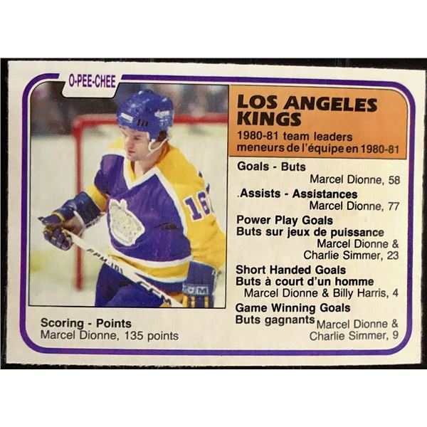 1981-82 O-PEE-CHEE MARCEL DIONNE (HOF)