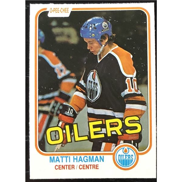 1981-82 O-PEE-CHEE MATTI HAGMAN ROOKIE CARD